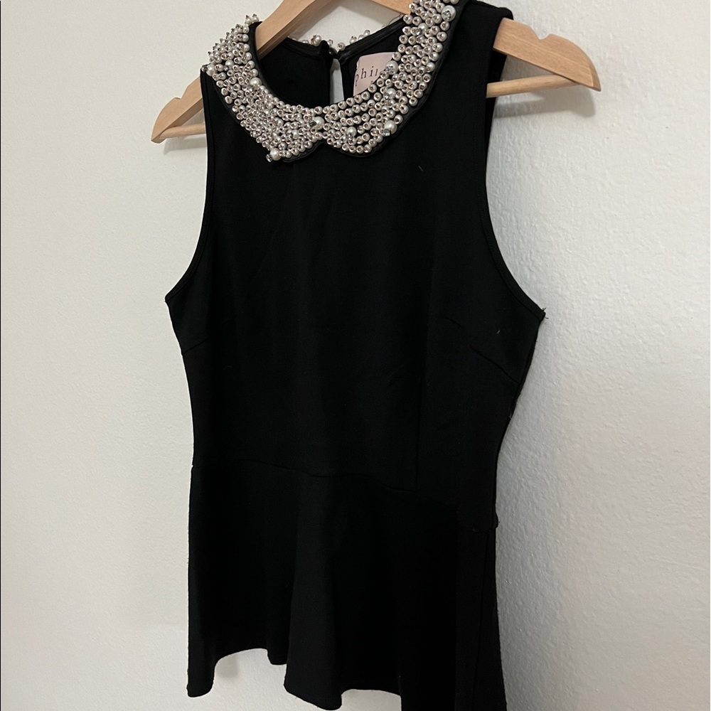 Philosophy pearl sleeveless top